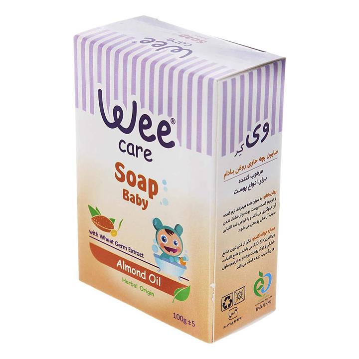 صابون بچه حاوی روغن بادام 100 گرمی وی کر Wee Care Soap Baby Almond Oil 100g